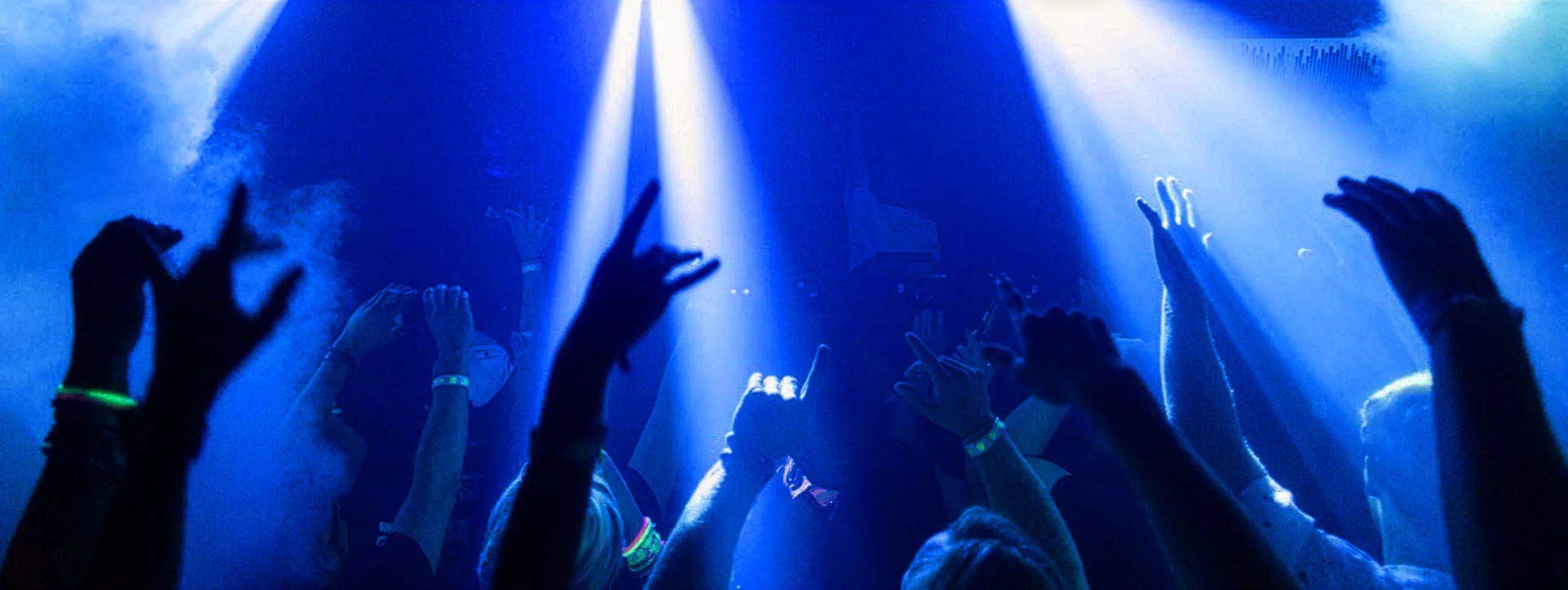 DJ hands on decks