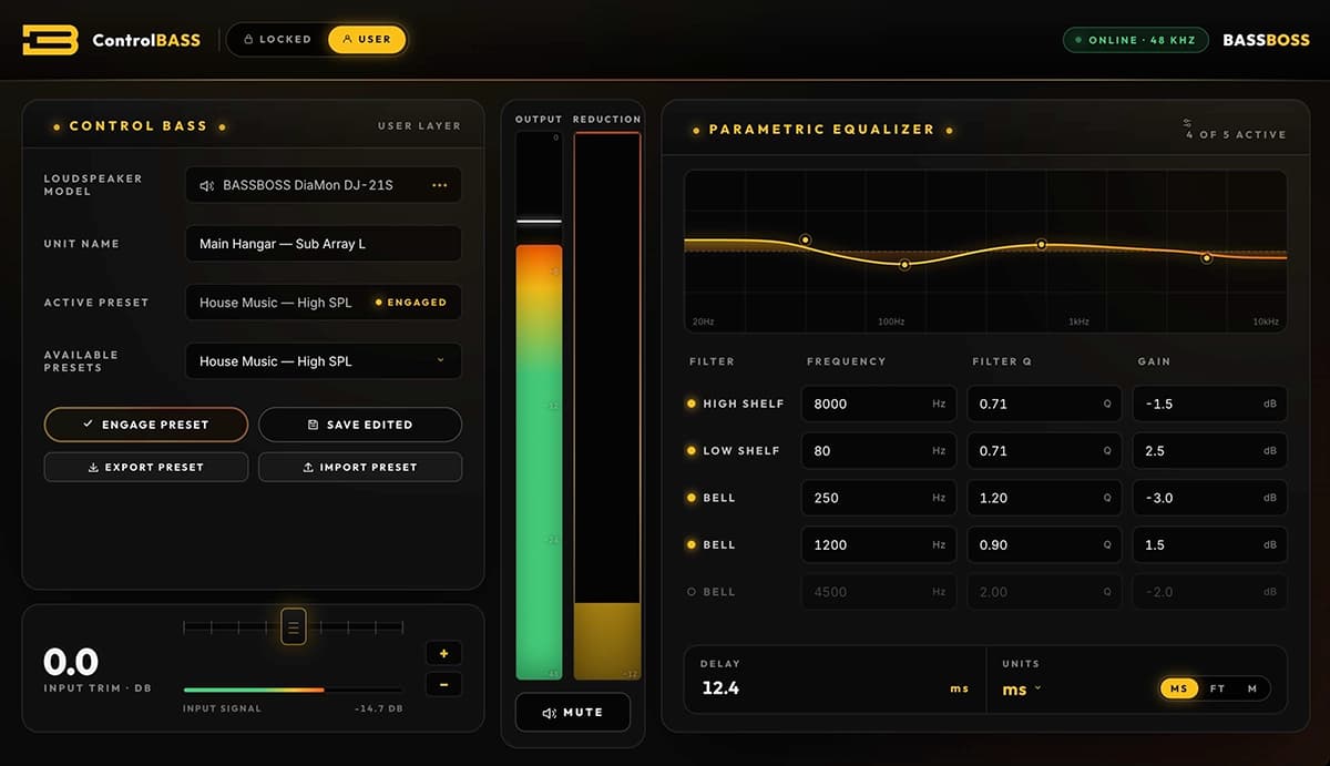 ControlBASS interface